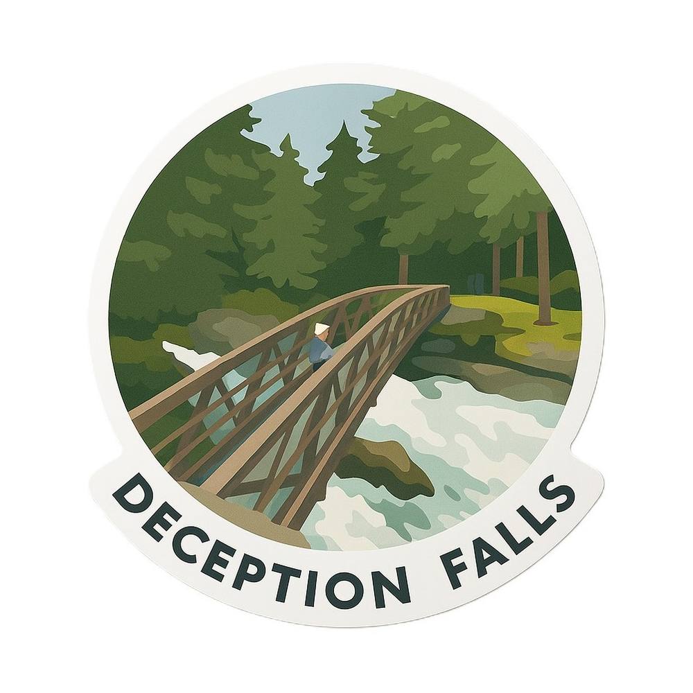 Deception Falls Sticker