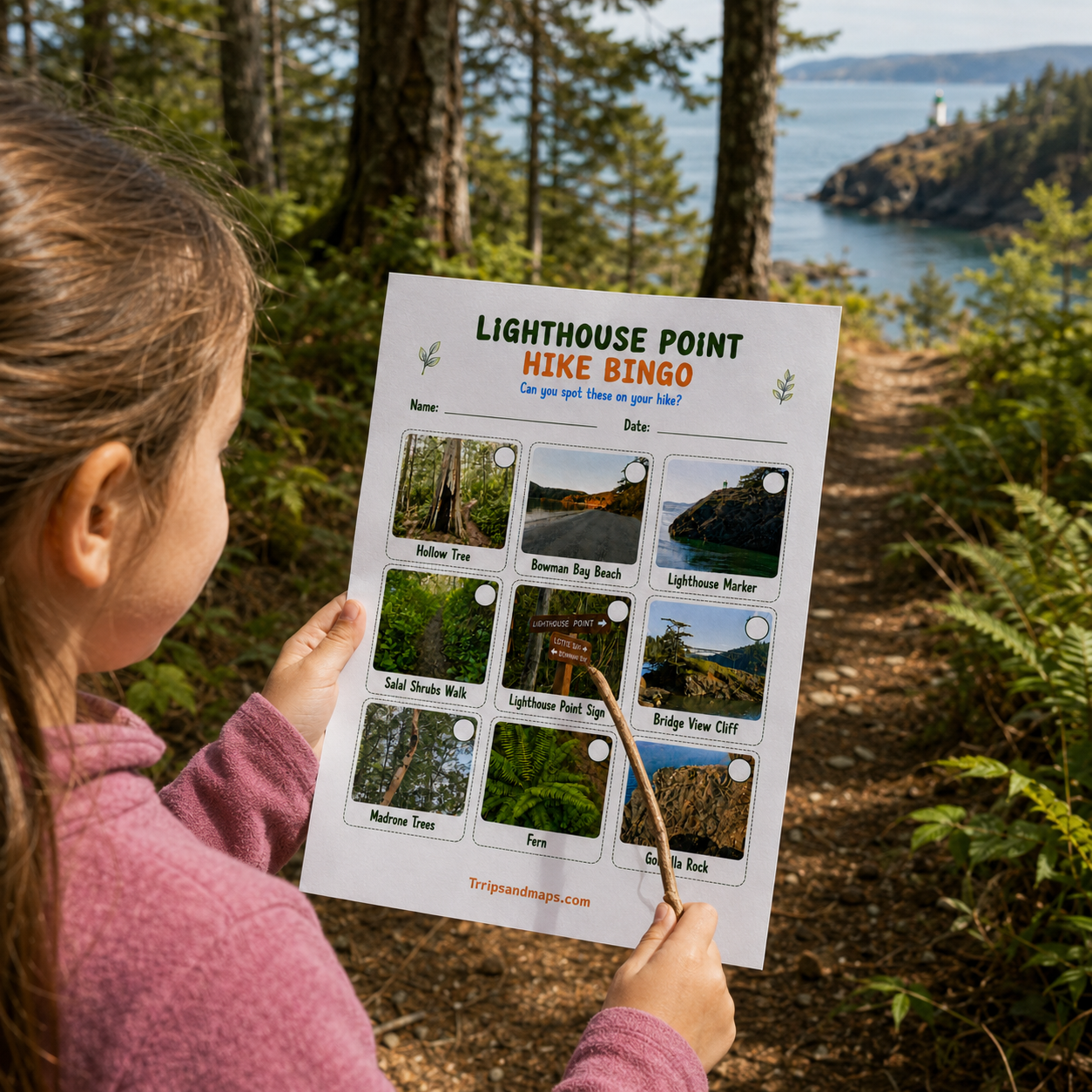 Lighthouse Point Hike Bingo