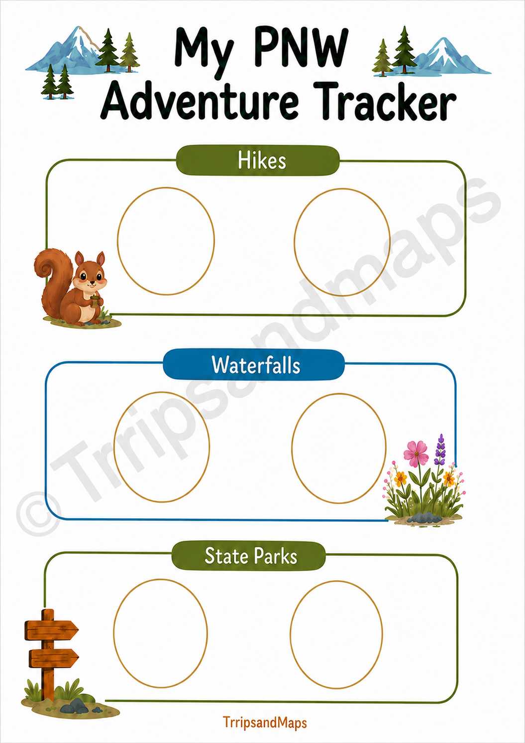 My PNW Adventure Tracker - Hikes, Waterfalls, State Parks