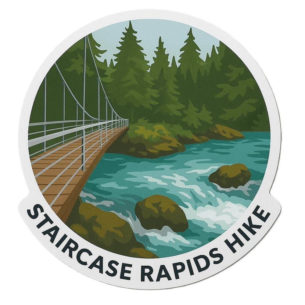 Staircase Rapids Hike Sticker