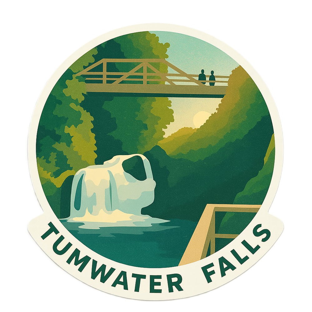 Tumwater Falls Hike Sticker
